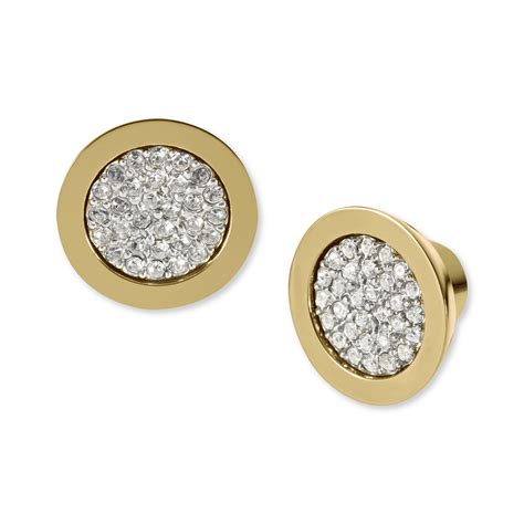 michael kors gold stud earrings